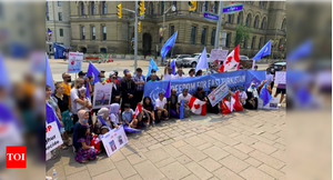 Protesters urge Prime Minister Trudeau to recognise Uyghur genocide in China